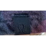 Lululemon  Shirt Womens 2 Navy Purple Plaid Flannel Button Up Long Sleeve Fullday Photo 2