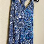 Sigrid Olsen  Sleeveless Blue Print Athletic Dress size Medium Photo 3