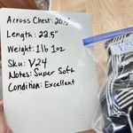 Bagatelle  Striped Super Soft V-Neck Cardigan Sweater Black Ivory Size Large Photo 11