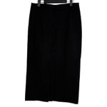 ZARA  Professional Straight Pencil Fitted Midi Stretch Skirt Back Slit L Black Photo 10