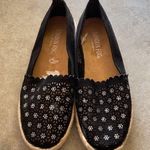 London Fog  slip on US 5.5 black tan rhinestones Photo 1