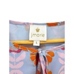 J. Marie Cecilia Violet Floral Tiered Dress Size Large NWT Flutter Sleeve Brunch Purple Photo 4