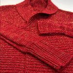 Ambiance Red Knit Cardigan Photo 14