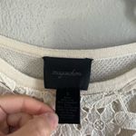 Magaschoni [] Off White Laser Cut Lace Floral Blouse- Size Small Photo 4