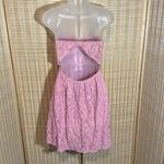 Wet Seal Pink Strapless Bustier Baby Doll Tank Top Mini Dress Lace Layers L NWT Photo 8