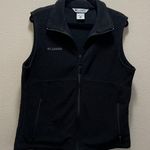 Victoria's Secret Columbia Sleeveless Black Benton Springs Fleece Full Zip Vest Layers Size Large Photo 2