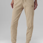 Alo Yoga  Medium Muse Sweatpant Ribbed Core Gravel Heather Jogger Lounge Pant Photo 0