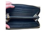 Ralph Lauren  Black Leather & Gold Plate Full Zipper‎ Women's Card Wallet Photo 9