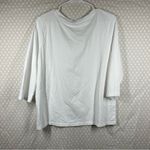 Pact White Organic Cotton Scoop Neck Top Photo 4