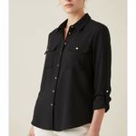 Ralph Lauren Lauren  Black Gold Logo Button Jersey Shirt Size XXL Photo 1