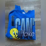 Looney Tunes VTG  Tweety Bird Sweatshirt Crewneck Pullover Graphic Blue XL XXL Photo 1