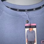 Gap Women's Henley Sweatshirt English Manor Blue, Small NWT Photo 7