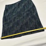 Karl Lagerfeld Size 14 Blue/Black Patterned Tweed Pencil Skirt Photo 4