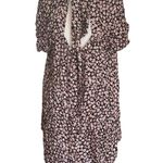 VICI Small Black & Pink Floral Dress With Open Tie Back NWT Oversized Relaxed Photo 1