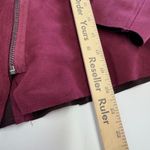 Kut From The Kloth  Jacket Womens Small Red‎ Carina Faux Suede Moto Jacket Photo 8