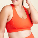 Alala Vamp Sports Bra Workout High Support Stretch Lava Red Plus Size 1X Photo 0