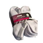 Avia NEW  Perf Cushion No Show Socks 10-PK White MoistureWicking EcoFriendly 4-10 Photo 1