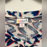 LuLaRoe Women’s Blue White Red Animal Print - Flowy T-Shirt. Size: Medium Photo 1