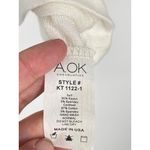 The Impeccable Pig Women's Cream Blue Striped Bell Sleeve Bohemian Blouse Size M Photo 6