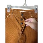 Levi's Ribcage Flare Button Fly Brown Corduroy Pants Boho 70s Vibes Size 26 Photo 4