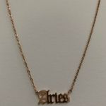 Aries Necklace... Gold Photo 1