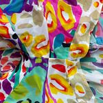 Vanessa Mooney Elisabeth Romper Dress 80s Print Colorful Size Small FLAWED Photo 3