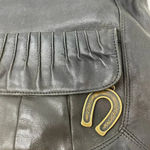 Betsey Johnson Betsy Johnson Vintage Black Vegan Leather Western Horseshoe Shoulder Bag Photo 3