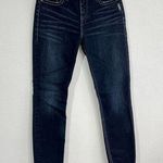 Silver Jeans SILVER Stevie Jeans Women's 27x31 Fit 30 Tapered Skinny Stretch Wisker Dark Wash Photo 0
