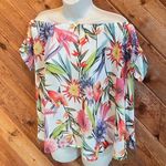 Buffalo 🆕 Jeans tropic paradise off shoulder blouse top Photo 1