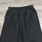 Briggs New York Briggs Women‎ Black Linen Blend Loose Fit Relaxed Fit Elastic Band Pants Size L Photo 1