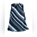 Kenneth Cole  Black and White Striped Blouse Size 2 NWOT Photo 4