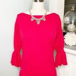 Ralph Lauren Pink Flounce Sleeve Knit Sweater Nwt Photo 1
