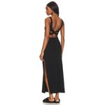 l*space L Mara Bodycon Twist Back Dress Black Womens Size Large Photo 3