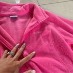 Columbia  Like New Hot Pink Polar Fleece Zipup Jacket Sz XL Photo 2