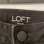 Loft  Outlet Black Jeans size 10 curvy skinny excellent condition inseam 30 Photo 1