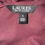 Ralph Lauren LAUREN RALPH LAUREN Jersey Tie Front Midi Dress in Vintage Burgundy EUC Size 0 Photo 8