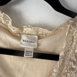 Merona Sleeveless Lace Top Vintage 16W 18W Beige Cream Scalloped V Neck Fairy Photo 5