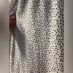 Max Studio All Over Heart Design Women’s Black White Long sleeve Blouse Large Photo 2