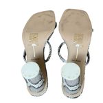 Dolce Vita Noles Shadow Snake Print Leather Sandals Gray 9.5M Strappy Dressy Size 9.5 Photo 6