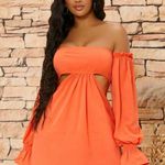 Orange Cutout Dress Size XS Photo 0