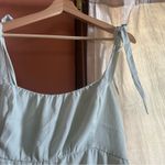 Abercrombie & Fitch  Tie Sleeve Ruffle Mini Dress Mint Pastel Light Green‎ Size M Photo 3