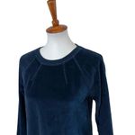 Lilla P Velour Sweater Dress Blue Size Small Photo 1