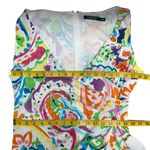 Lauren Ralph Lauren Purple Multi Paisley Faux Wrap Midi Crepe Dress Size 6 Job Photo 12