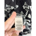 Free People Cropped Top Washed Black Dazed Print Size Small Jersey Long Sleeve Photo 8