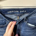 American Eagle  Blue Distressed Jegging Crop Jeans Women's 0 Regular Photo 2