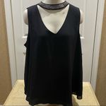 Torrid  Size 1 Choker Neck Black Sexy Top Blouse Photo 1