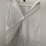 Star City VTG  Embroidered Floral Button Up Blouse Long Sleeve White Size S M Photo 2