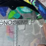 Snoskins Button Front Collared Mosaic Print Top Size Large Photo 4