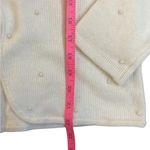 90s Vintage Jones Cream Shawl Collar Pearl Cardigan Lambs Wool Angora Small P White Size undefined Photo 7