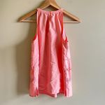 Loft Coral Tank Top Pinky Peach Halter Neck Eyelet Tassels Womens Size XS Photo 3